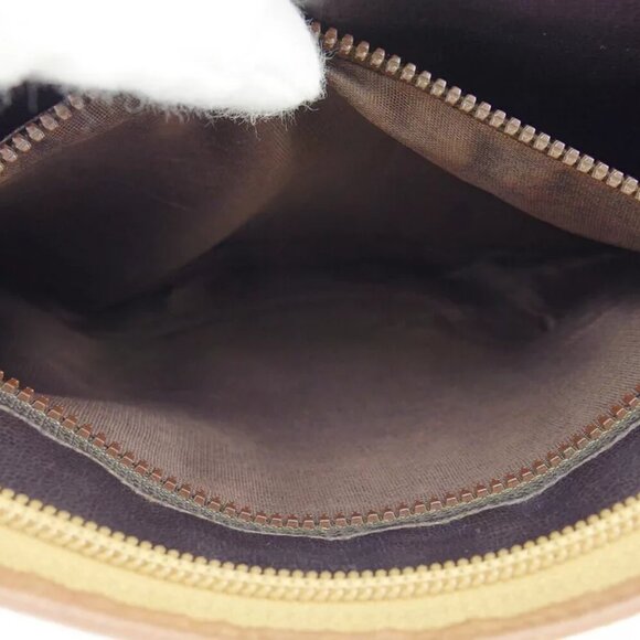 CELINE Clutch Bag Macadam Leather Authentic - Picture 6 of 7